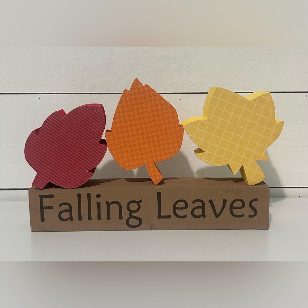 Autumn Leaf Wall Decor Set - Red, Orange, Yellow